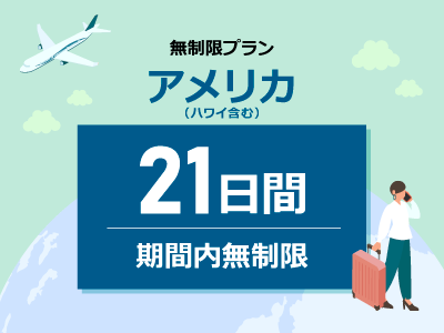 アメリカ - 無制限 / 21日間