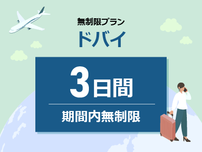ドバイ - 期間内無制限 / 3日間