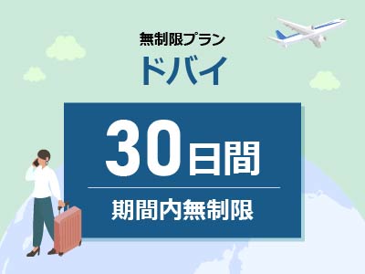 ドバイ - 期間内無制限 / 30日間